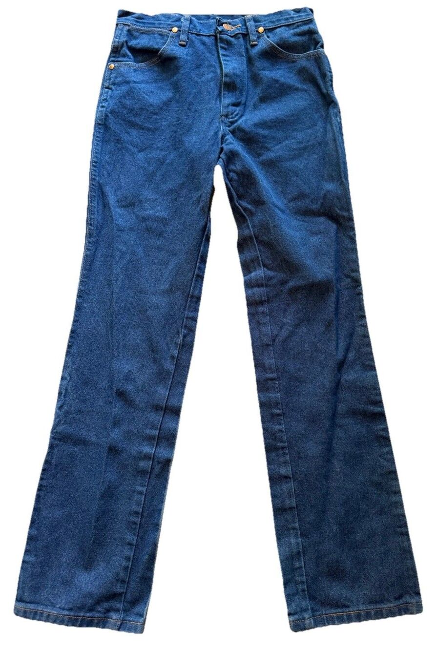 Wrangler Cowboy Cut Slim Fit Jeans Mens 30x30 Dark Wash Indigo 936DEN Denim